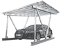 Solar Panel Carport Mounts 太阳能电池板车库安装