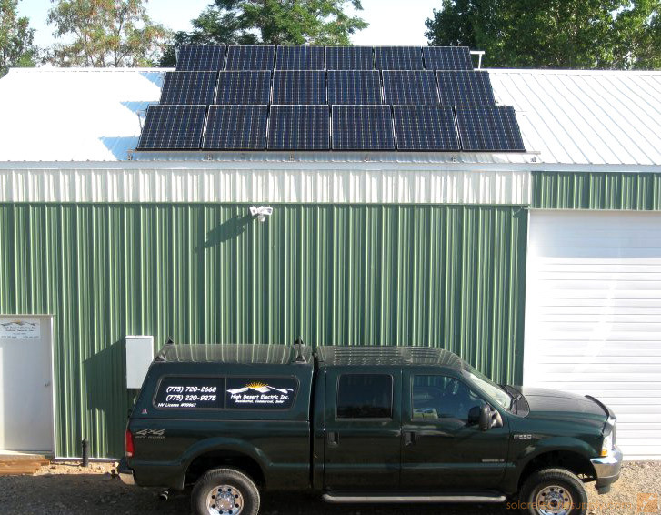 4.0 KW Sloped Metal Roof Solar System - Gardnerville, Nevada