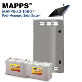 太阳能电池外壳，80W 24VDC 108Ahr