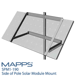 MAPPS SPM1-190太阳能电池板侧的杆安装
