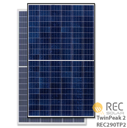 REC TwinPeak 2 REC290TP2 290W Solar Panel - Low Price