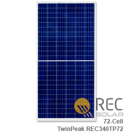Rec Twinpeak Rec340TP太阳能电池板 -  340瓦特批发价格