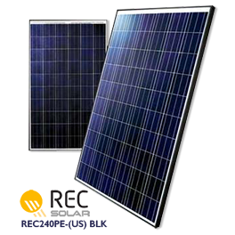 Rec Solar Rec240PE-（美国）BLK太阳能电池板