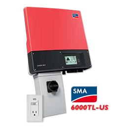 SMA Sunny Boy 6000TL-US Inverter w/ Secure Power Supply