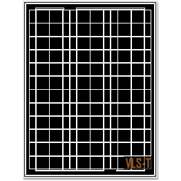 Wholesale VLS-50-T 50 Watt Off-Grid Solar Panel for 12 Volt DC
