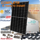 10.73 kW REC N峰值REC325NP并网太阳能系统