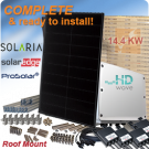 14.4kW Solaria PowerXT 360R-PD家用太阳能系统