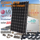 16.8 KW Neon 2 LG350N1C-V5批发太阳能电池板系统