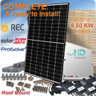 6.5kW REC N-峰值REC325NP家用太阳能系统