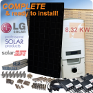 8.32KW LG霓虹灯2 LG320N1K-A5网格 - 领带太阳能电池板系统