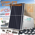 加拿大太阳能Kumax CS3U-400ms接地太阳能电池板系统