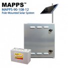 90 Watt 12VDC 108Ahr Pole-Mounted Solar System