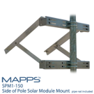 宾州spm1 - 150Side of Pole Mount for One Solar Panel
