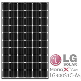 LG MonoX加LG300S1C-A5太阳能电池板-批发价格