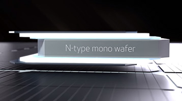 Alpha N型Mono太阳能电池板晶圆
