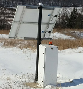 Class 1 Division 2 solar system in snow